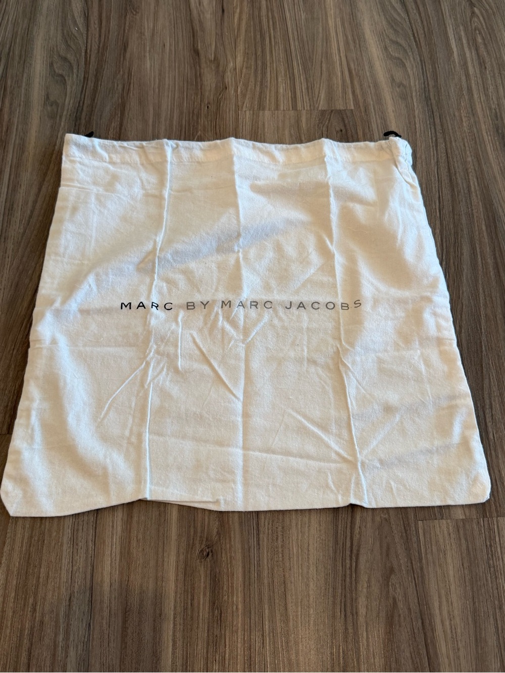 Marc by Marc Jacobs White Drawstring Dust Bag 18” x 18”